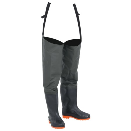 Botas altas de agua de pesca verde oscuro talla 42 de , Vadeadores para caza y para pesca - Ref: Foro24-4017030, Precio: 35,7...