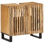 Armario de lavabo para baño madera maciza de mango 62x34x58 cm de , Muebles de baño - Ref: Foro24-377529, Precio: 131,14 €, D...