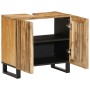 Armario de lavabo para baño madera maciza de mango 62x34x58 cm de , Muebles de baño - Ref: Foro24-377529, Precio: 131,14 €, D...
