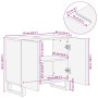 Armario de lavabo para baño madera maciza de mango 62x34x58 cm de , Muebles de baño - Ref: Foro24-377529, Precio: 131,14 €, D...