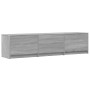 Mueble de TV con LED madera ingeniería gris Sonoma 165x34x40 cm de , Muebles TV - Ref: Foro24-852255, Precio: 104,93 €, Descu...