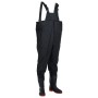 Vadeador de pecho con botas negro talla 41 de , Vadeadores para caza y para pesca - Ref: Foro24-4016984, Precio: 34,52 €, Des...