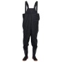 Vadeador de pecho con botas negro talla 41 de , Vadeadores para caza y para pesca - Ref: Foro24-4016984, Precio: 34,52 €, Des...