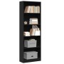 Estantería de madera de ingeniería negra 60x24x176 cm de , Librerías y estanterías - Ref: Foro24-857822, Precio: 80,03 €, Des...