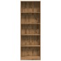 Estantería de madera de ingeniería roble artesanal 60x24x176 cm de , Librerías y estanterías - Ref: Foro24-857829, Precio: 76...