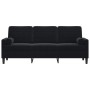 Sofá de 3 plazas con cojines terciopelo negro 180 cm de , Sofás - Ref: Foro24-3278234, Precio: 279,64 €, Descuento: %