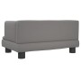 Sofá para niños de cuero sintético gris 60x40x30 cm de , Mobiliario para bebés y niños pequeños - Ref: Foro24-3196327, Precio...