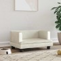 Cama para perros de terciopelo crema 60x40x30 cm de , Camas para perros - Ref: Foro24-171912, Precio: 57,62 €, Descuento: %
