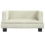 Cama para perros de terciopelo crema 60x40x30 cm de , Camas para perros - Ref: Foro24-171912, Precio: 57,62 €, Descuento: %