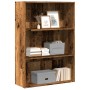 Estantería madera de ingeniería color envejecido 80x30x114 cm de , Librerías y estanterías - Ref: Foro24-857938, Precio: 50,6...