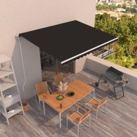 Toldo retráctil automático gris antracita 400x350 cm de vidaXL, Toldos - Ref: Foro24-3068989, Precio: 426,97 €, Descuento: %