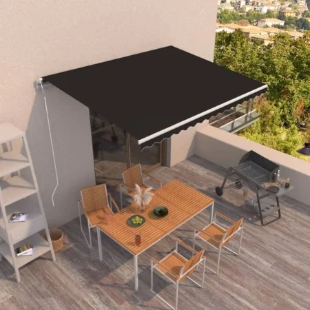 Automatische ausfahrbare Markise in Anthrazitgrau, 400x350 cm. von vidaXL, Markisen - Ref: Foro24-3068989, Preis: 439,25 €, R...
