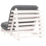 Futón sofá cama con colchón madera maciza blanco 80x206x11 cm de , Futones - Ref: Foro24-846757, Precio: 221,37 €, Descuento: %