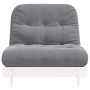 Futón sofá cama con colchón madera maciza blanco 90x206x11 cm de , Futones - Ref: Foro24-846762, Precio: 228,79 €, Descuento: %