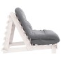 Futón sofá cama con colchón madera maciza blanco 90x206x11 cm de , Futones - Ref: Foro24-846762, Precio: 228,79 €, Descuento: %