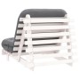 Futón sofá cama con colchón madera maciza blanco 90x206x11 cm de , Futones - Ref: Foro24-846762, Precio: 228,79 €, Descuento: %
