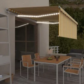 Toldo automático persiana LED sensor de viento 4,5x3m de vidaXL, Toldos - Ref: Foro24-3069333, Precio: 645,83 €, Descuento: %
