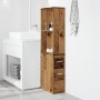 Armario de baño estrecho con ruedas madera envejecida de , Taquillas y armarios de almacenamiento - Ref: Foro24-855302, Preci...