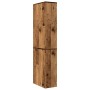 Armario de baño estrecho con ruedas madera envejecida de , Taquillas y armarios de almacenamiento - Ref: Foro24-855302, Preci...