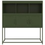 Aparador de acero laminado en frío verde oliva 100,5x39x107 cm de , Aparadores - Ref: Foro24-846594, Precio: 140,19 €, Descue...