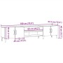 Mueble de TV madera de ingeniería roble artisian 180x31,5x40 cm de , Muebles TV - Ref: Foro24-857144, Precio: 125,28 €, Descu...