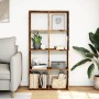 Librería divisor madera ingeniería envejecida 69,5x29x137,5 cm de , Librerías y estanterías - Ref: Foro24-858028, Precio: 71,...