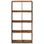 Librería divisor madera ingeniería envejecida 69,5x29x137,5 cm de , Librerías y estanterías - Ref: Foro24-858028, Precio: 71,...