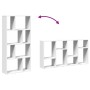 Estantería de madera de ingeniería blanca 60x20x120 cm de , Librerías y estanterías - Ref: Foro24-858147, Precio: 64,28 €, De...
