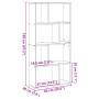 Estantería de madera de ingeniería blanca 60x20x120 cm de , Librerías y estanterías - Ref: Foro24-858147, Precio: 64,28 €, De...