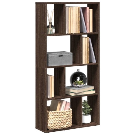 Estantería de madera de ingeniería marrón roble 60x20x120 cm de , Librerías y estanterías - Ref: Foro24-858153, Precio: 74,25...
