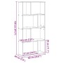 Estantería de madera de ingeniería marrón roble 60x20x120 cm de , Librerías y estanterías - Ref: Foro24-858153, Precio: 74,25...