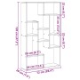 Estantería de madera de ingeniería roble Sonoma 72x20x120 cm de , Librerías y estanterías - Ref: Foro24-858158, Precio: 70,76...