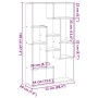 Estantería de madera de ingeniería roble artisian 72x20x120 cm de , Librerías y estanterías - Ref: Foro24-858164, Precio: 78,...
