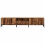 Mueble TV con cajón madera ingeniería envejecida 200x25x44 cm de , Muebles TV - Ref: Foro24-857696, Precio: 129,19 €, Descuen...