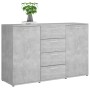 Aparador de madera contrachapada gris hormigón 120x35,5x75 cm de , Aparadores - Ref: Foro24-801332, Precio: 178,89 €, Descuen...