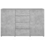 Aparador de madera contrachapada gris hormigón 120x35,5x75 cm de , Aparadores - Ref: Foro24-801332, Precio: 178,89 €, Descuen...