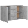 Aparador de madera contrachapada gris hormigón 120x35,5x75 cm de , Aparadores - Ref: Foro24-801332, Precio: 178,89 €, Descuen...