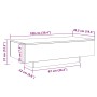 Mesa de centro madera ingeniería roble artisan 100x49,5x31 cm de , Mesas de centro - Ref: Foro24-856405, Precio: 72,70 €, Des...