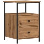 Mesitas de noche 2 uds madera roble artisan 34x35,5x50 cm de , Mesitas de noche - Ref: Foro24-857261, Precio: 119,58 €, Descu...