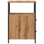 Mesitas de noche 2 uds madera roble artisan 34x35,5x50 cm de , Mesitas de noche - Ref: Foro24-857261, Precio: 119,58 €, Descu...