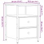 Mesitas de noche 2 uds madera roble artisan 34x35,5x50 cm de , Mesitas de noche - Ref: Foro24-857261, Precio: 119,58 €, Descu...