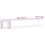 Estantes de pared 2 uds madera envejecida 100x16,5x16,5 cm de , Estantes y estanterías - Ref: Foro24-860047, Precio: 41,43 €,...