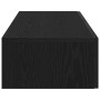 Estante de pared con cajones de madera contrachapada negro de , Estantes y estanterías - Ref: Foro24-859969, Precio: 60,39 €,...