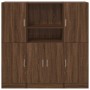 Set de muebles de cocina 3 pzas madera ingeniería roble marrón de , Estantes y estanterías - Ref: Foro24-3324157, Precio: 268...