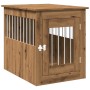 Jaula para perros madera ingeniería roble artesanal 55x75x65 cm de , Casetas para perros - Ref: Foro24-857640, Precio: 89,02 ...