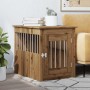 Jaula para perros madera ingeniería roble artesanal 55x75x65 cm de , Casetas para perros - Ref: Foro24-857640, Precio: 89,02 ...
