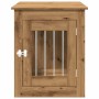 Jaula para perros madera ingeniería roble artesanal 55x75x65 cm de , Casetas para perros - Ref: Foro24-857640, Precio: 89,02 ...