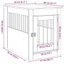 Jaula para perros madera de ingeniería madera vieja 55x80x68 cm de , Casetas para perros - Ref: Foro24-857642, Precio: 92,35 ...