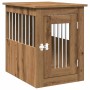 Jaula para perros madera ingeniería roble artesanal 45x62x59cm de , Casetas para perros - Ref: Foro24-857637, Precio: 72,61 €...