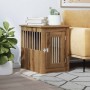 Jaula para perros madera ingeniería roble artesanal 45x62x59cm de , Casetas para perros - Ref: Foro24-857637, Precio: 72,61 €...